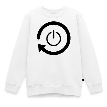 Neustart des Stromkreises - Kinder Premium Organic Sweatshirt - Weiß - Vorne - AI Model Kid Male (0cm)