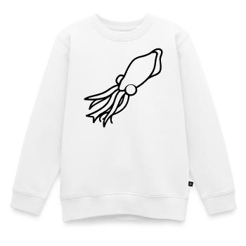 calmar - Sweat Premium enfant bio - blanc - Devant - AI Model Kid Male (0cm)