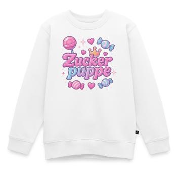 Sugar Doll / Y2K Nickname Statement Design - Kids Premium Organic Sweatshirt - white - Front - AI Model Kid Male (0cm)
