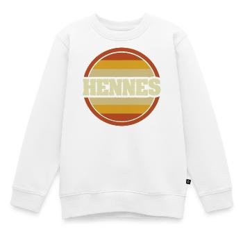 Legendaer Hennes - Kinder Premium Organic Sweatshirt - Weiß - Vorne - AI Model Kid Male (0cm)
