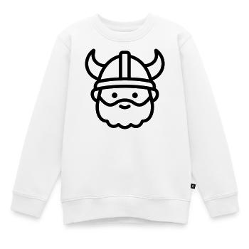 viking - Sweat Premium enfant bio - blanc - Devant - AI Model Kid Male (0cm)