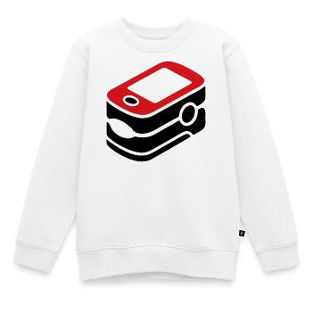 Pulsoximeter Sauerstoff Medizin - Kinder Premium Organic Sweatshirt - Weiß - Vorne - AI Model Kid Male (0cm)