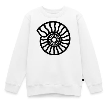 Ammonit - Kinder Premium Organic Sweatshirt - Weiß - Vorne - AI Model Kid Male (0cm)
