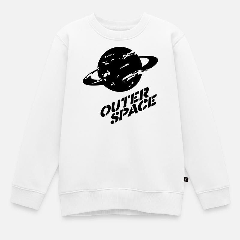 espace - Sweat Premium enfant bio - blanc