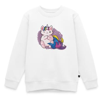 Kitty Katacorn Einhornkatze - Kinder Premium Organic Sweatshirt - Weiß - Vorne - AI Model Kid Male (0cm)