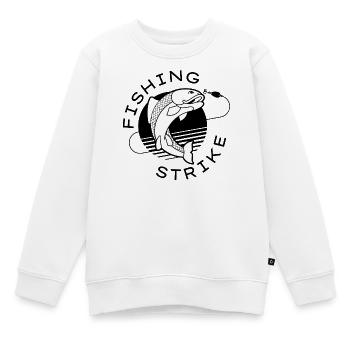 Angeln, Angeln, Angelfächer - Kinder Premium Organic Sweatshirt - Weiß - Vorne - AI Model Kid Male (0cm)