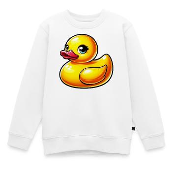 Ente Ente Ente Ente Ente - Kinder Premium Organic Sweatshirt - Weiß - Vorne - AI Model Kid Male (0cm)