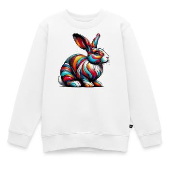 Kaninchen - Kinder Premium Organic Sweatshirt - Weiß - Vorne - AI Model Kid Male (0cm)