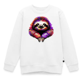 Paresse - Sweat Premium enfant bio - blanc - Devant - AI Model Kid Male (0cm)