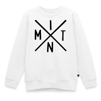 MINT Fächer - Kinder Premium Organic Sweatshirt - Weiß - Vorne - AI Model Kid Male (0cm)