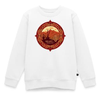 Schottland - Kinder Premium Organic Sweatshirt - Weiß - Vorne - AI Model Kid Male (0cm)