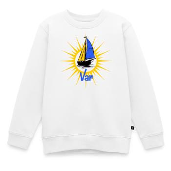 Voilier Soleil Var - Sweat Premium enfant bio - blanc - Devant - AI Model Kid Male (0cm)
