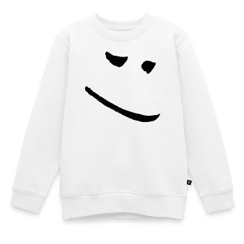Bonne humeur - Sweat Premium enfant bio - blanc - Devant - AI Model Kid Male (0cm)
