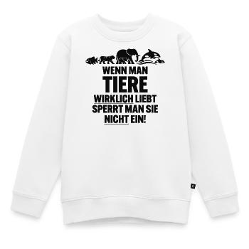 anti-ZOO - Sweat Premium enfant bio - blanc - Devant - AI Model Kid Male (0cm)