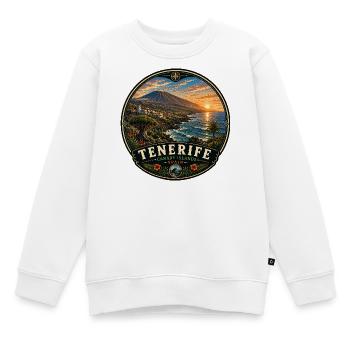 Design de vacances aux îles Canaries de Tenerife - Sweat Premium enfant bio - blanc - Devant - AI Model Kid Male (0cm)