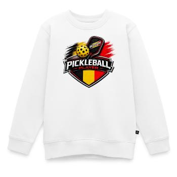 Pickleball BELGE - Sweat Premium enfant bio - blanc - Devant - AI Model Kid Male (0cm)