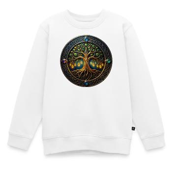 Fantasiebaum des Lichts - Kinder Premium Organic Sweatshirt - Weiß - Vorne - AI Model Kid Male (0cm)