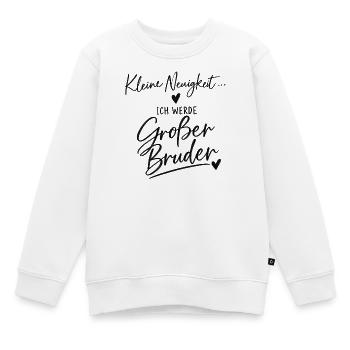 Ich werde großer Bruder - Kinder Premium Organic Sweatshirt - Weiß - Vorne - AI Model Kid Male (0cm)