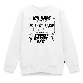 Ich habe Medizin studiert Geschenk - Kinder Premium Organic Sweatshirt - Weiß - Vorne - AI Model Kid Male (0cm)