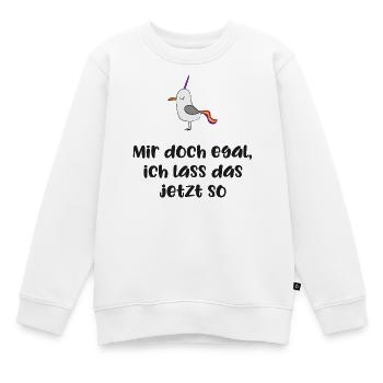lustiger Spruch - Kinder Premium Organic Sweatshirt - Weiß - Vorne - AI Model Kid Male (0cm)