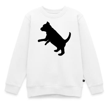 Ludique chiot - Sweat Premium enfant bio - blanc - Devant - AI Model Kid Male (0cm)