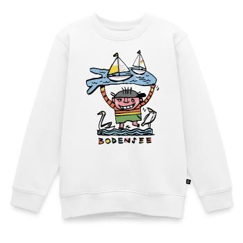 Bodensee - Kinder Premium Organic Sweatshirt - Weiß - Vorne - AI Model Kid Male (0cm)