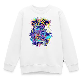 Skater SK8 - Sweat Premium enfant bio - blanc - Devant - AI Model Kid Male (0cm)