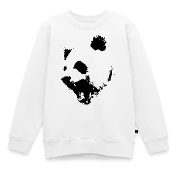 Panda - Kinder Premium Organic Sweatshirt - Weiß - Vorne - AI Model Kid Male (0cm)