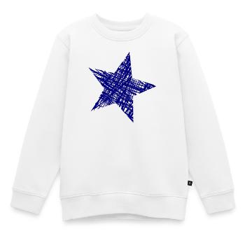 ETOILE. ETOILES. STAR. ETOILES. FÊTE. ANNIVERSAIRE - Sweat Premium enfant bio - blanc - Devant - AI Model Kid Male (0cm)