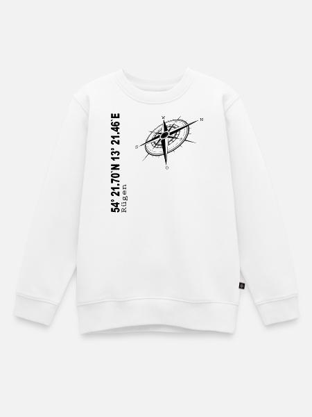 Rügen - Kinder Premium Organic Sweatshirt - Weiß
