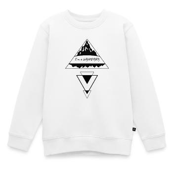 Je suis un Waundara - Je suis un vagabond, dialecte - Sweat Premium enfant bio - blanc - Devant - AI Model Kid Male (0cm)