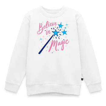 Croyez en la magie - Sweat Premium enfant bio - blanc - Devant - AI Model Kid Male (0cm)