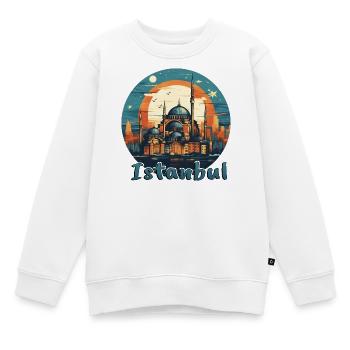 Architecture de la mosquée d’Istanbul en Turquie - Sweat Premium enfant bio - blanc - Devant - AI Model Kid Male (0cm)