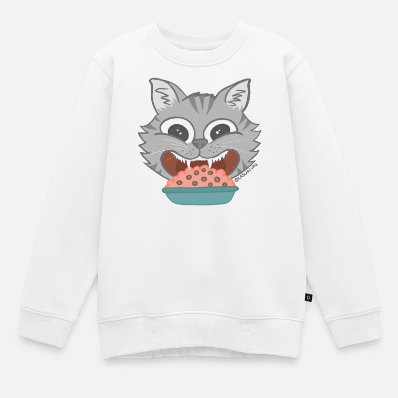 Gato - Sweat Premium enfant bio - blanc