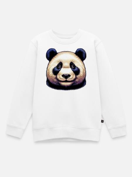 Panda - Kinder Premium Organic Sweatshirt - Weiß