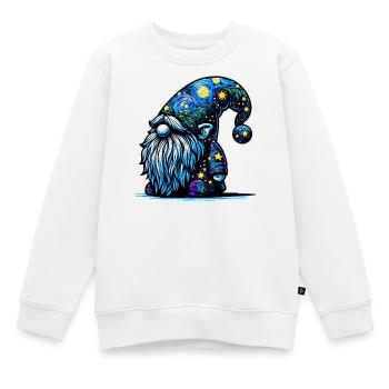 Gnom - Kinder Premium Organic Sweatshirt - Weiß - Vorne - AI Model Kid Male (0cm)