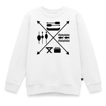 Angeln - Kinder Premium Organic Sweatshirt - Weiß - Vorne - AI Model Kid Male (0cm)
