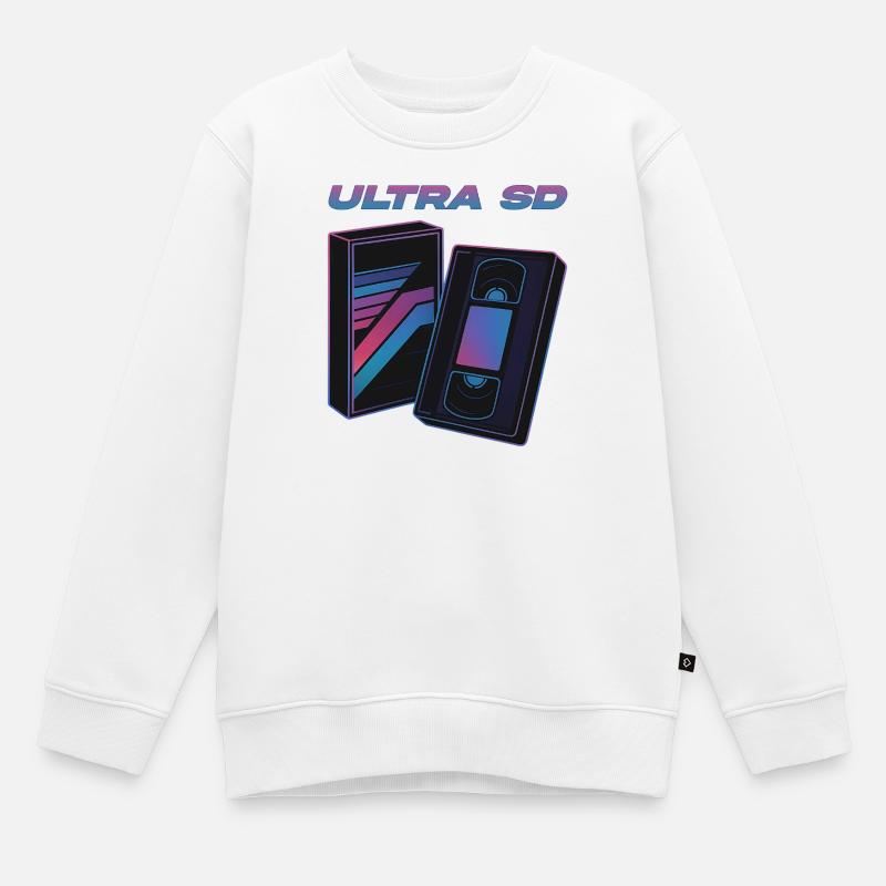 Ultra SD - Kinder Premium Organic Sweatshirt - Weiß