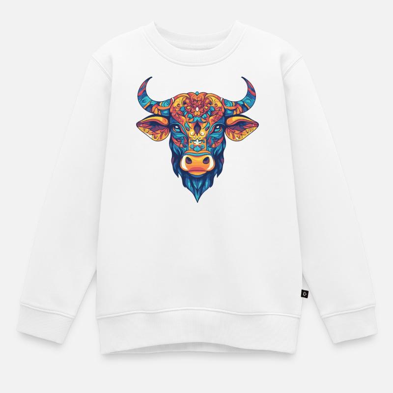 Bulle Bunt - Kinder Premium Organic Sweatshirt - Weiß