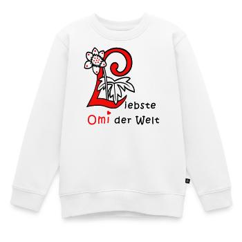 liebste Omi der Welt - Kinder Premium Organic Sweatshirt - Weiß - Vorne - AI Model Kid Male (0cm)