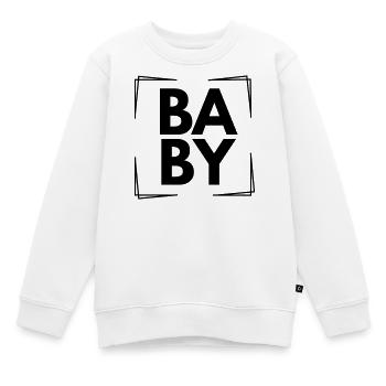 Bébé - Sweat Premium enfant bio - blanc - Devant - AI Model Kid Male (0cm)