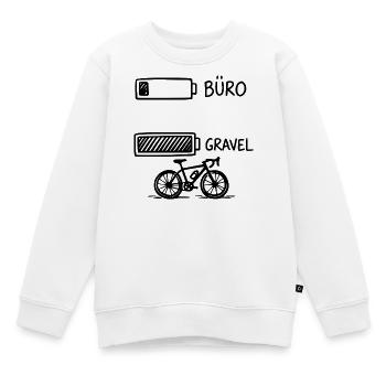Büro Akku Gravelbike - Kinder Premium Organic Sweatshirt - Weiß - Vorne - AI Model Kid Male (0cm)