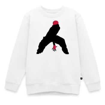 Hip Hop - Kinder Premium Organic Sweatshirt - Weiß - Vorne - AI Model Kid Male (0cm)