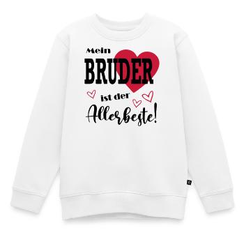Baby Kind Geburtstag Geschenk Allerbester Bruder - Kinder Premium Organic Sweatshirt - Weiß - Vorne - AI Model Kid Male (0cm)