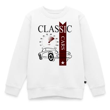 Voitures classiques automobiles - Sweat Premium enfant bio - blanc - Devant - AI Model Kid Male (0cm)