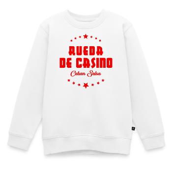 Rueda de Casino - Cuban Salsa - Kinder Premium Organic Sweatshirt - Weiß - Vorne - AI Model Kid Male (0cm)