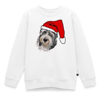 Bearded Collie - Kinder Premium Organic Sweatshirt - Weiß - Vorne - AI Model Kid Male (0cm)