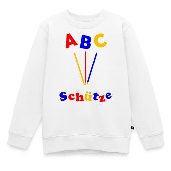 ABC Schütze Schulanfang - Kinder Premium Organic Sweatshirt - Weiß - Vorne - AI Model Kid Male (0cm)