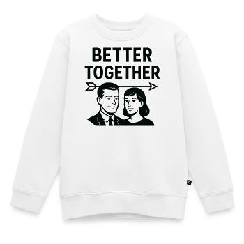 Liebe in der Ehe - Gemeinsam besser - Kinder Premium Organic Sweatshirt - Weiß - Vorne - AI Model Kid Male (0cm)