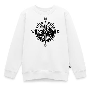 Natur - Kinder Premium Organic Sweatshirt - Weiß - Vorne - AI Model Kid Male (0cm)